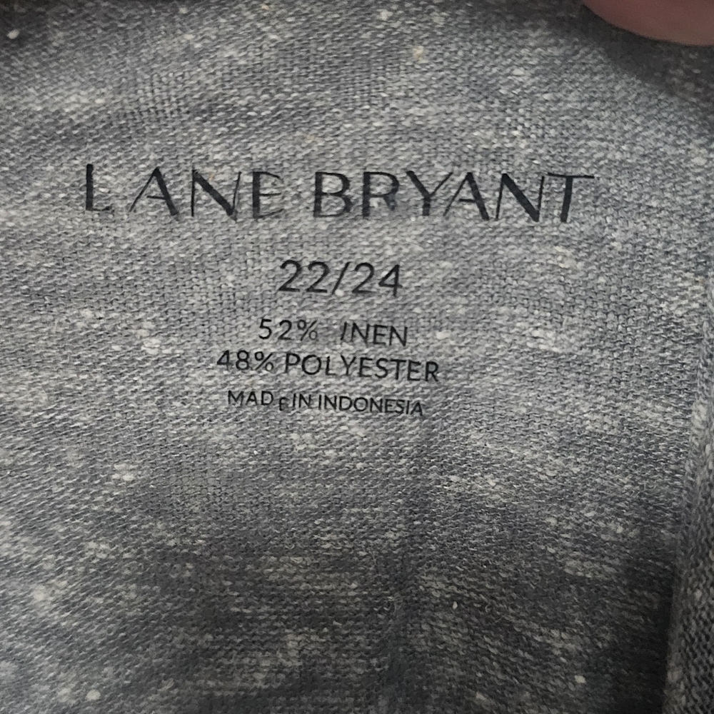 Lane Bryant Sequin Embellished Gray Tank Top 22/24 - Picture 4 of 4